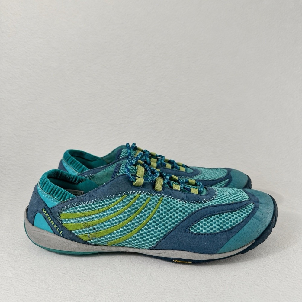 Merrell Pace Glove Minimalist Running Shoes  Women's Teal/Blue Sz 11